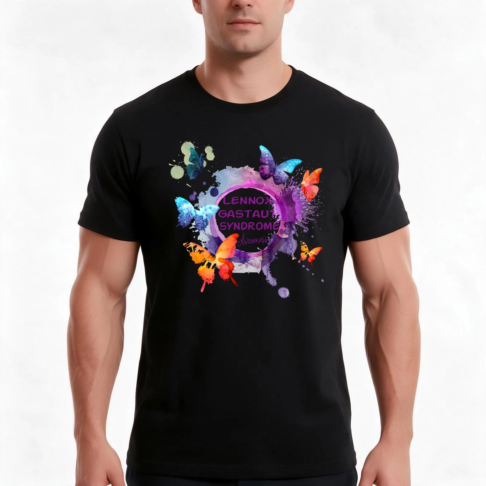 Lennox Gastaut Syndrome T-Shirt Summer Casual Cotton Tee Oversized Streetwear Tops Vintage Graphic Print Unisex Men Women