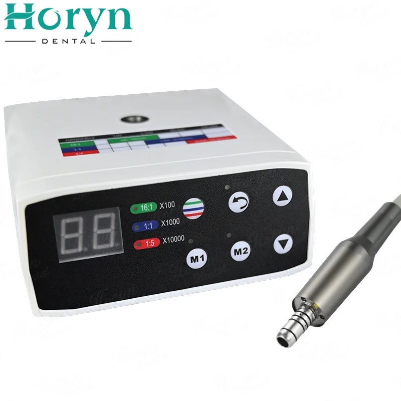 den tal Brushless Led Micro Motor Electric Machine Set Internal Water Spray E-type Contra Angle Handpiece Clinical Equipment