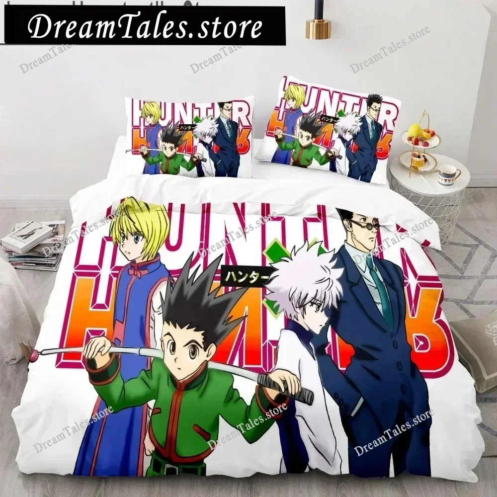

3d Hunter X Hunter Bedding Set Twin Full Queen Size Anime Bed Set Children Kids Duvet Cover Bedroom Home Decor741
