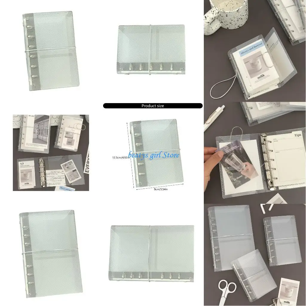 

C7AB Clear Notebook Cover Three Fold Binders Cover Binders Folder