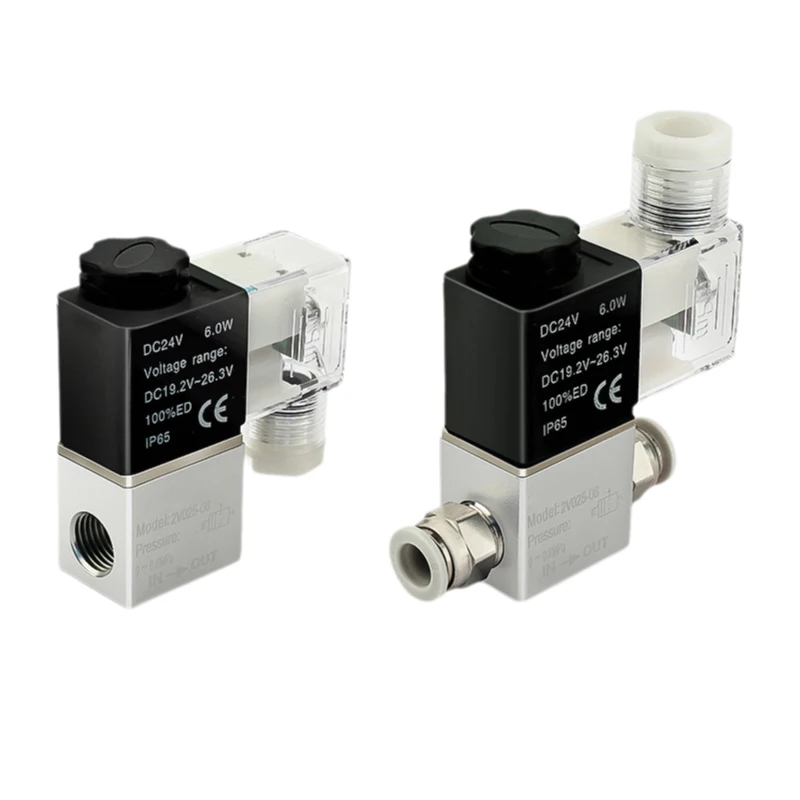 2V025-08 dc12v 24v 220v airtac type pneumatic air solenoid valve 2 Position 2 Port Normally Closed Air Magnetic Valve Pneumatic