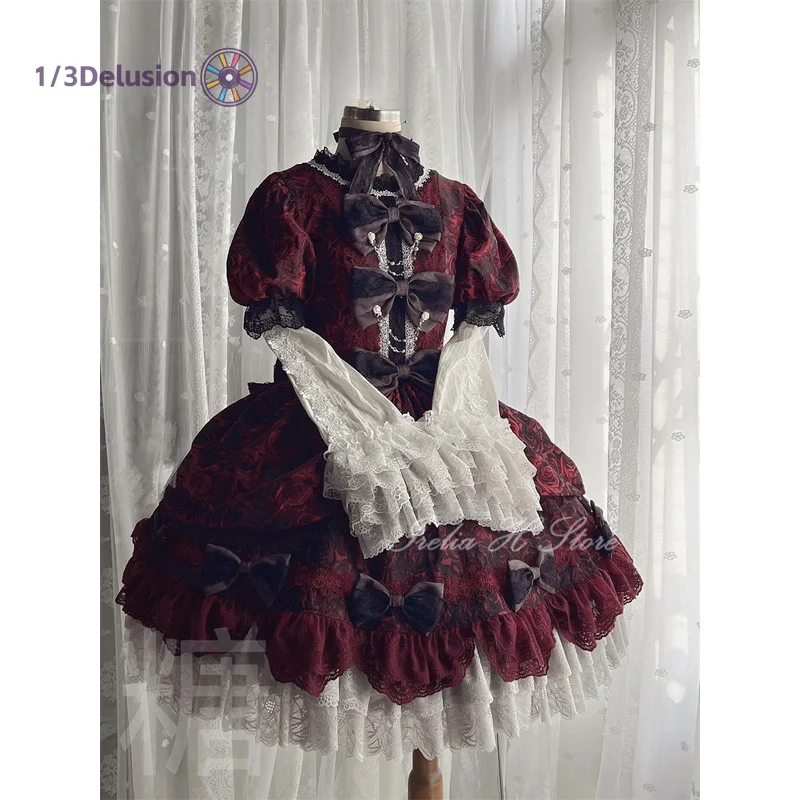 1/3Delusion Store Cos Shiki Sunako Kirishiki Cosplay Costume For Halloween Christmas Carnival Role Play Comic Con Lolita Dress
