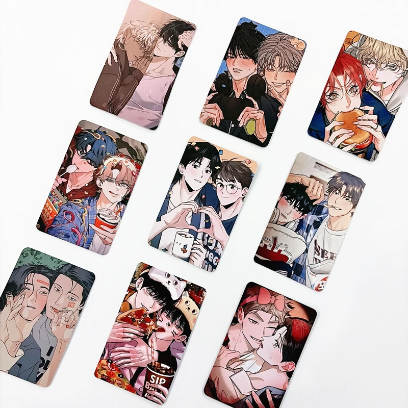 9Pcs/Set HOME Party Laser Lomo Cards - Popular Korean Manhwa Characters Holographic Photocards Perfect Gift for Fans image 3