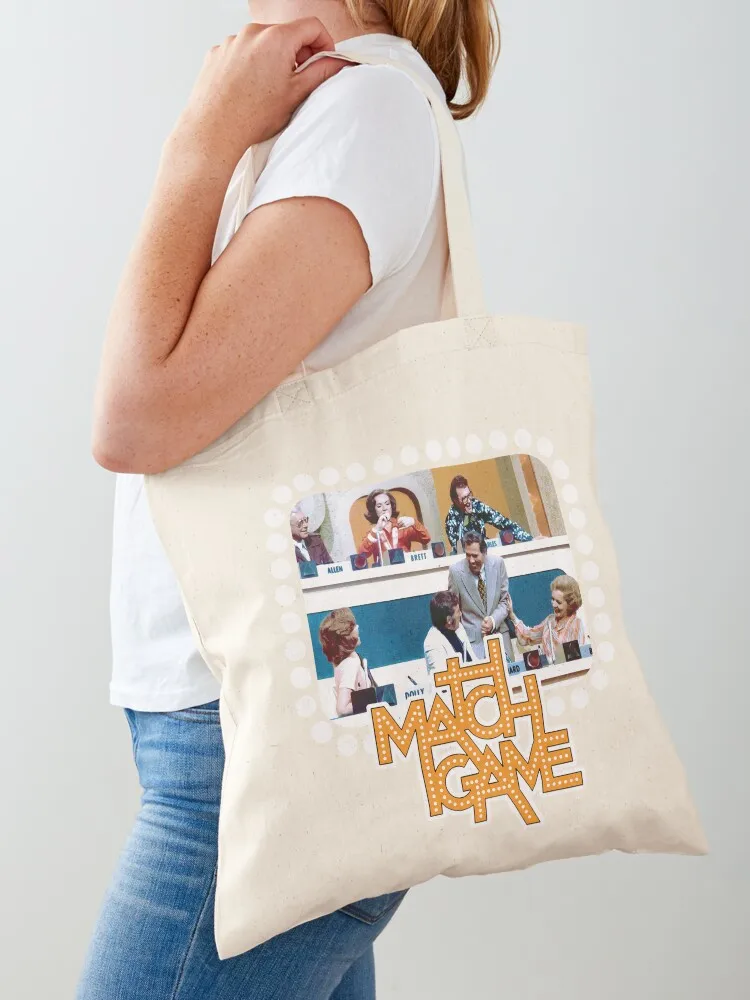 حقيبة حمل للمتسوقين من Match Game Cast Tribute للنساء، حقيبة حمل كبيرة، حقيبة تسوق للرجال