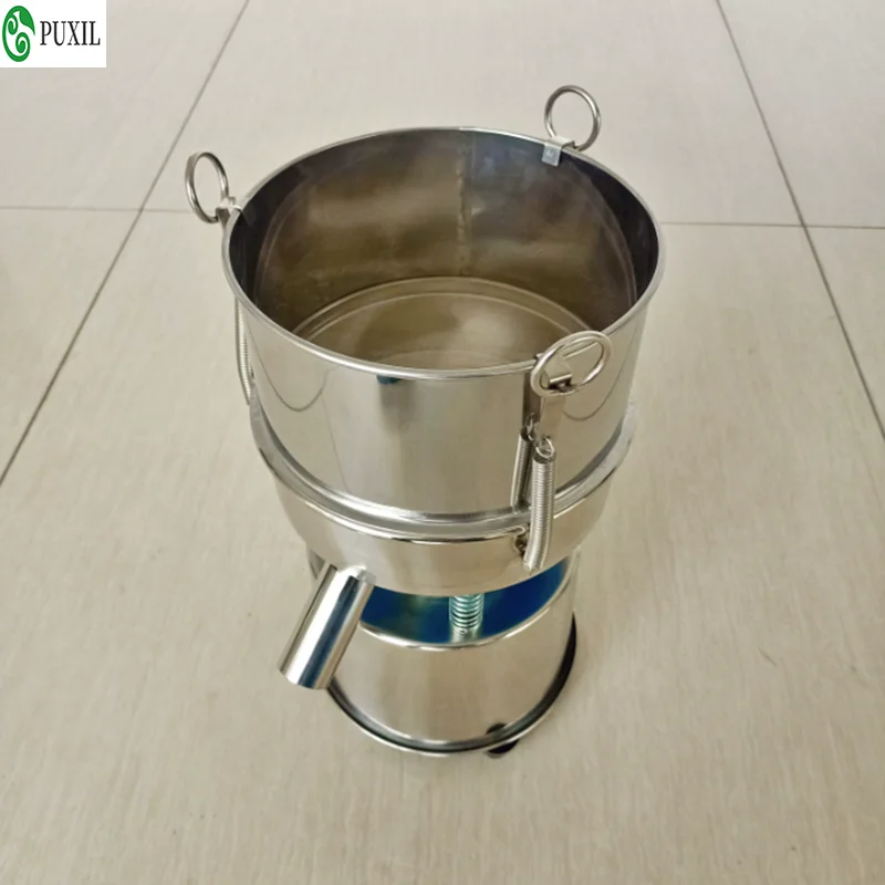 20cm vibrating screen, stainless steel powder vibrating screen, powder liquid screening machine