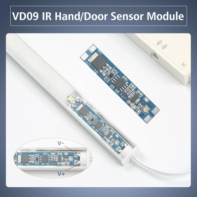 Infrared Hand Scanning 8A Transmissive IC Sensor 12V 24V Hand Scanning Motion Proximity Sensing Switch for LED Light Bar