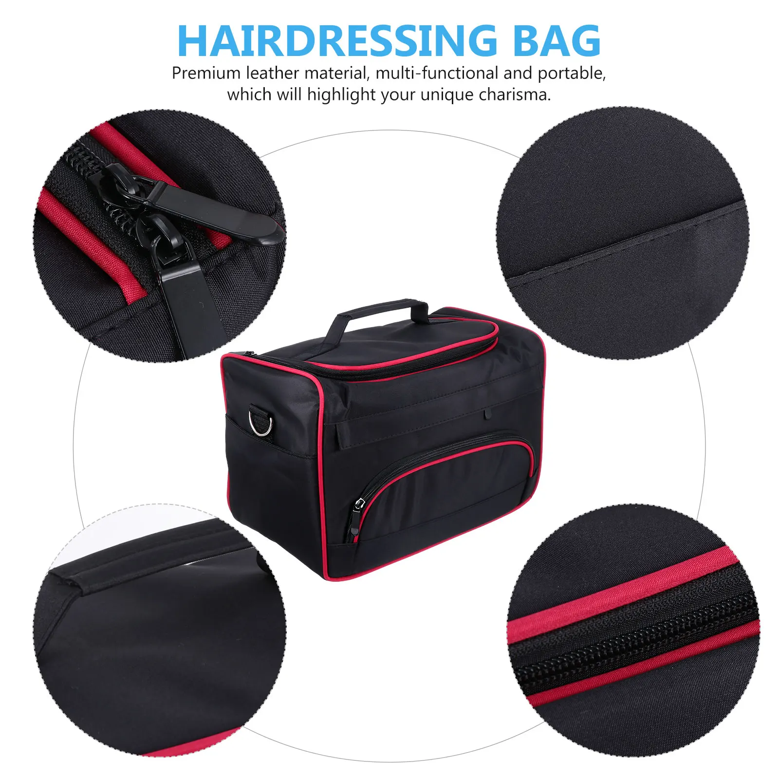 

Multifunctional Hairdressing Carrying Bag Large Capacity Salon Storage Pouch Multiple Pockets Scissors Combs Travel Organizer