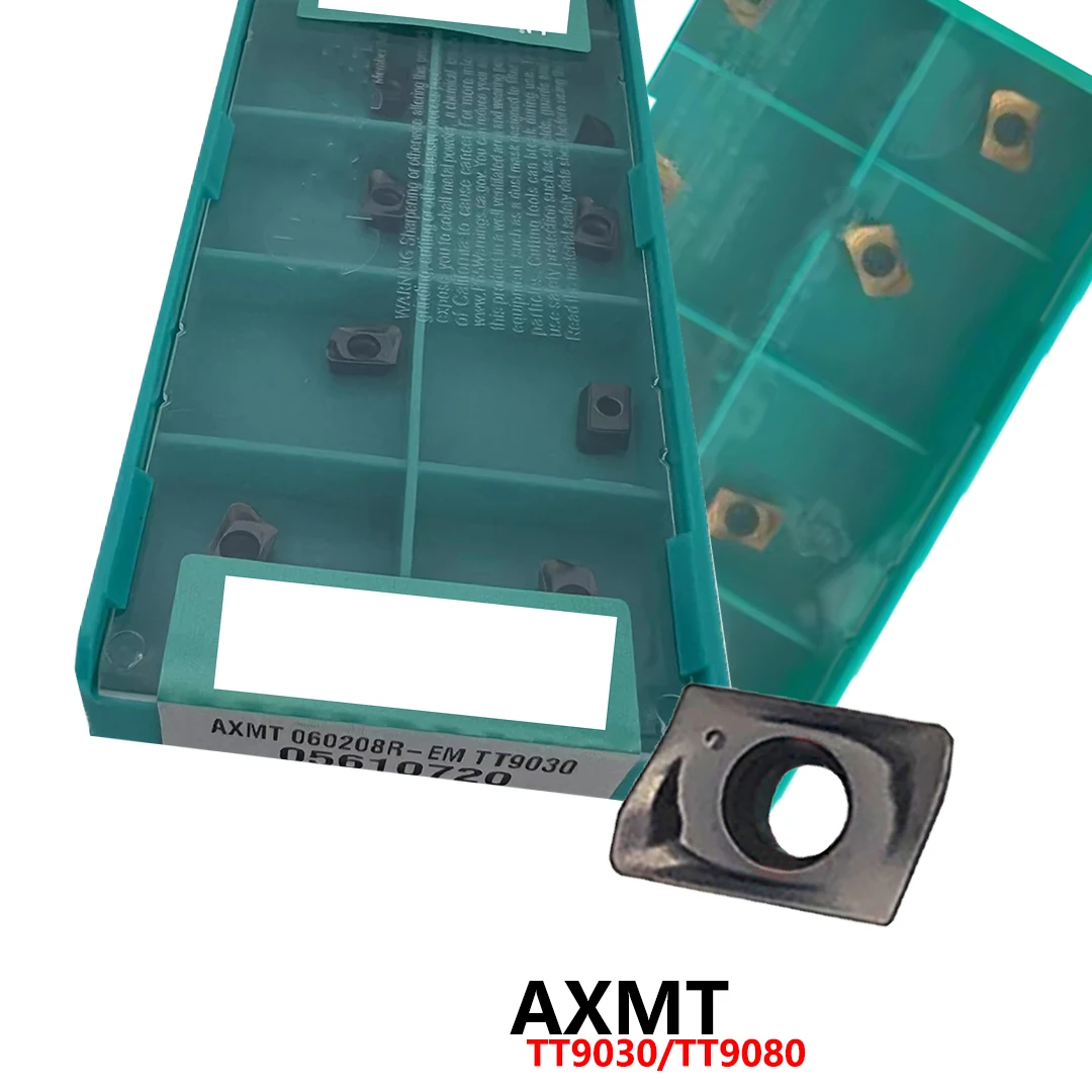 

Original AXMT060204 AXMT060208 R AXMT060204R-EM AXMT060208R EM TT9030 TT9080 CNC Tools Blades Carbide Inserts AXMT 060204 Holder