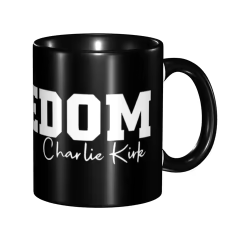 Charlie Kirk Freedom Accessories Coffee Mug Funny Tea Cups Gifts For Women Men
