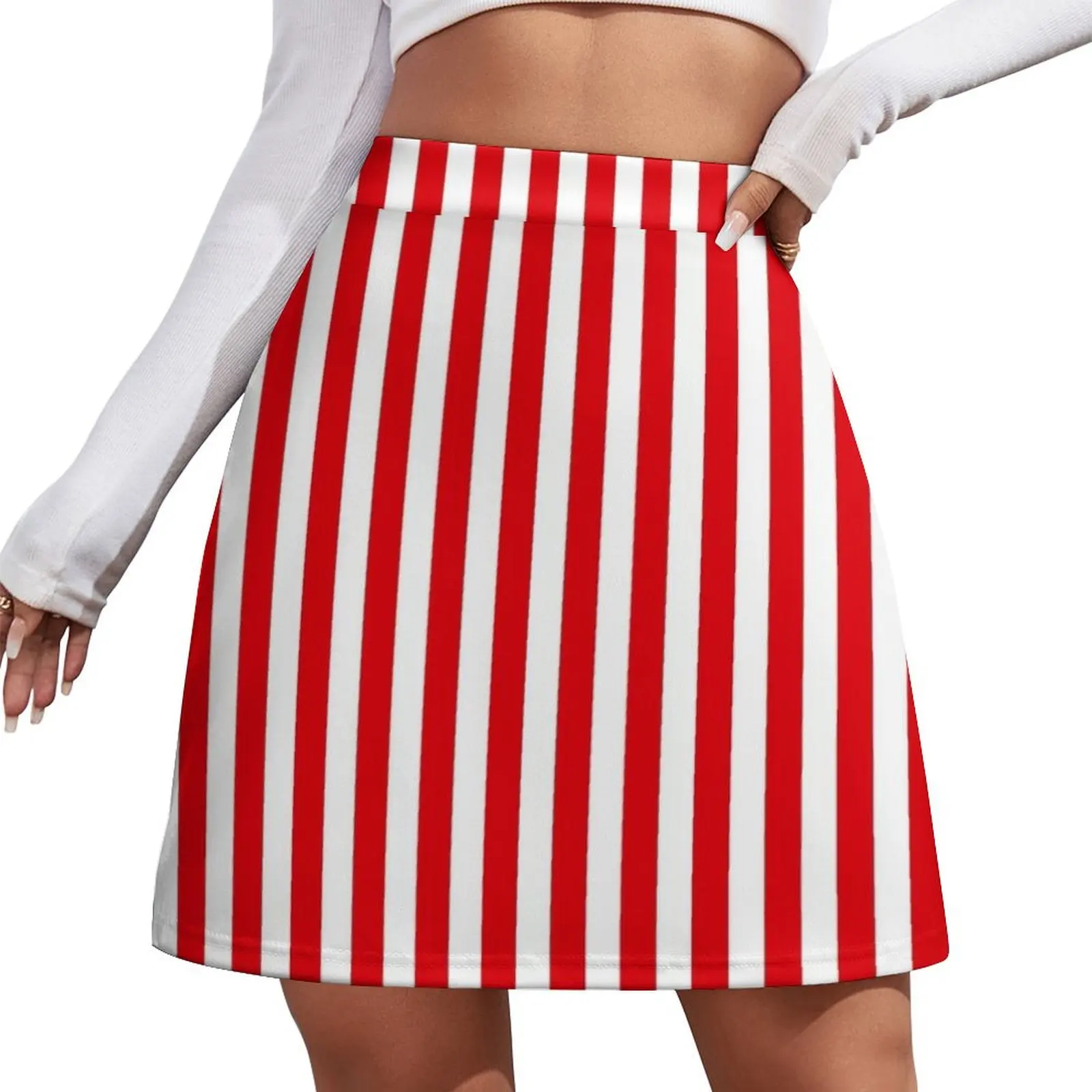 

Red Stripes Mini Skirt summer clothes Short skirts japanese style women clothing 2026 new arrivals Mini Skirt