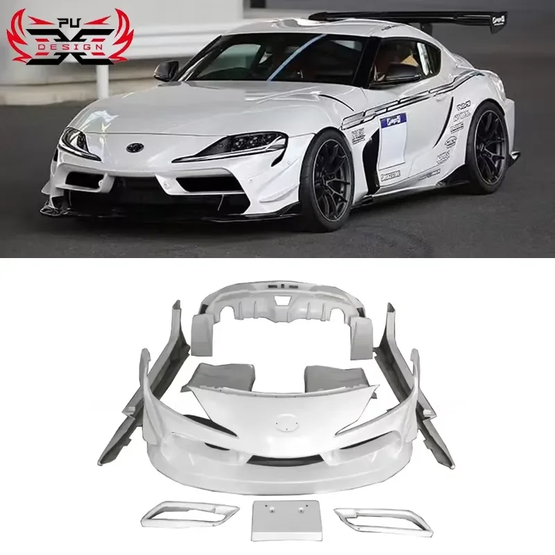ING Style FRP Bumper Side Skirt For Toyota GR Supra A90 A91 MK5 Wholesale Durable Upgrade Body Kit Auto Parts