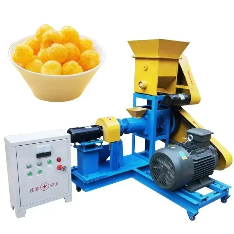 Small Automatic Corn Wheat Grain Snack Extruder Puffing Making Machine Hot sales