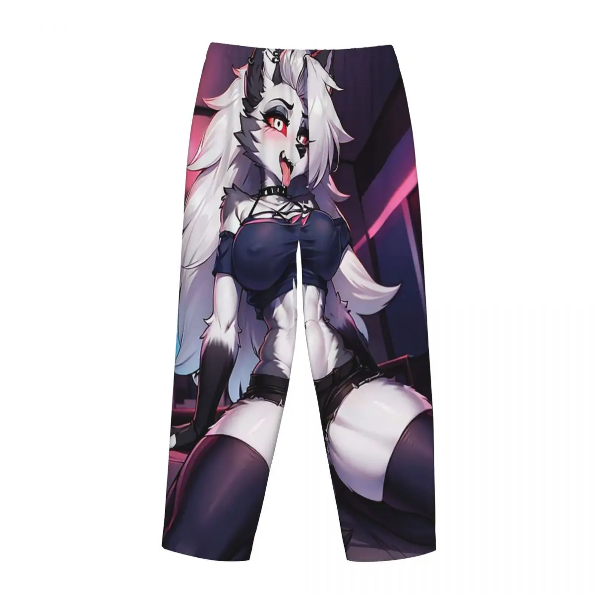 Custom Helluva Boss Loona Women Pajama Pants Lounge Sleep Sleepwear Bottoms with Pockets