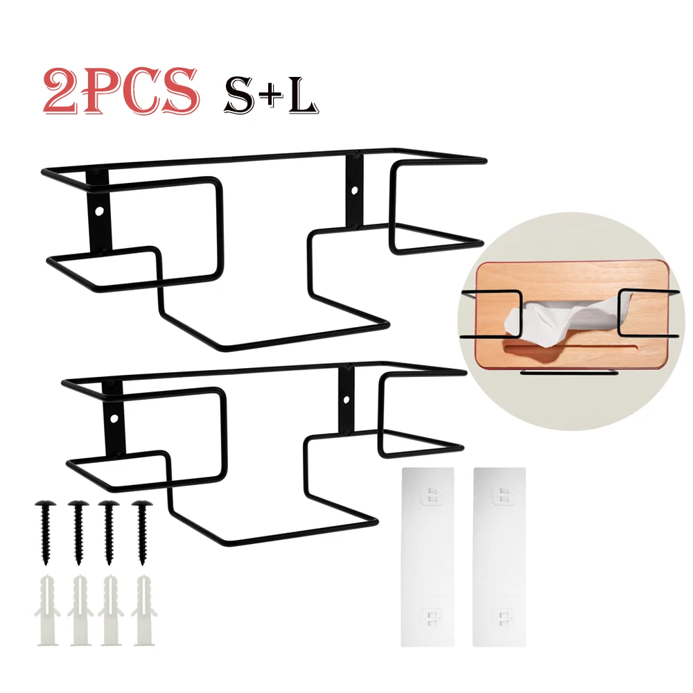 2Pcs Glove Holder Iron Wall Mounted Glove Box Holder Space Saving Multifunctional Glove Rack Glove Box Organizer for Home Office