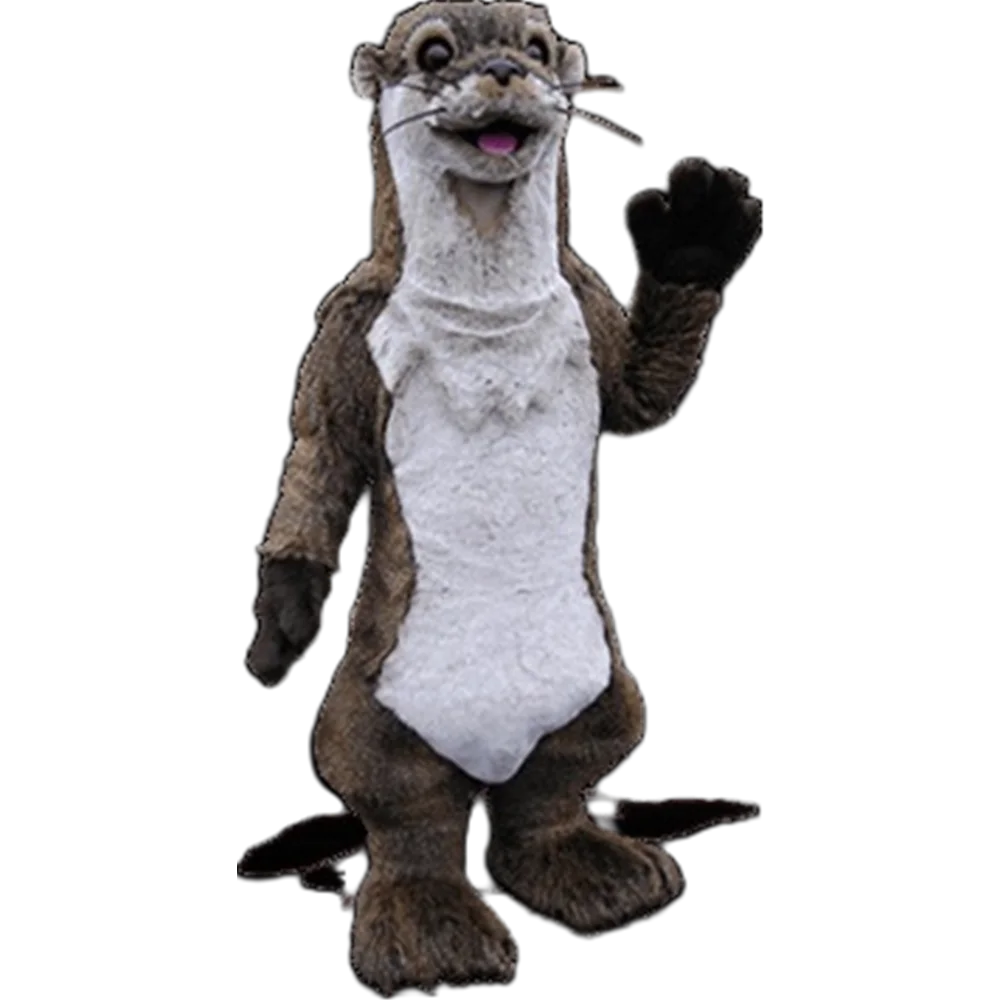 High Quality Realistic Otter Mascot Adult Costume for sale bank beaver river otter Theme Anime Cosplay Fursuit Costumes 2324