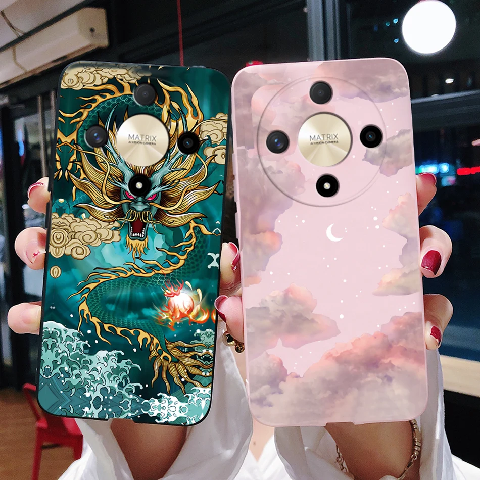 For Honor Magic6 Lite Case Honor Magic6 Lite 5G Cover Soft Dragon Silicone Bumper Protective Phone Cases For Honor Magic 6 Lite