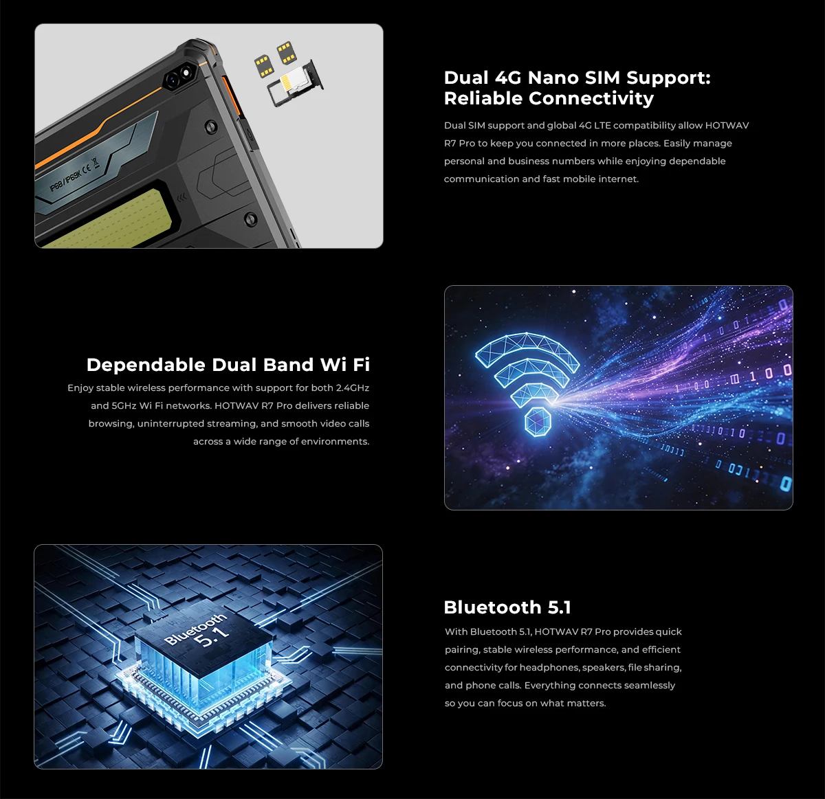 HOTWAV R7 Pro 10.1'' HD 120Hz Display 1080P Rugged Tablet 15600mAh Massive Battery 20W Fast Charging Android 16 Super Camping Light Pad 8GB RAM 256GB ROM 20MP + 5MP Camera Self-Developed AI Toolset Octa-core Tablet PC With Flexible Aluminum Stand