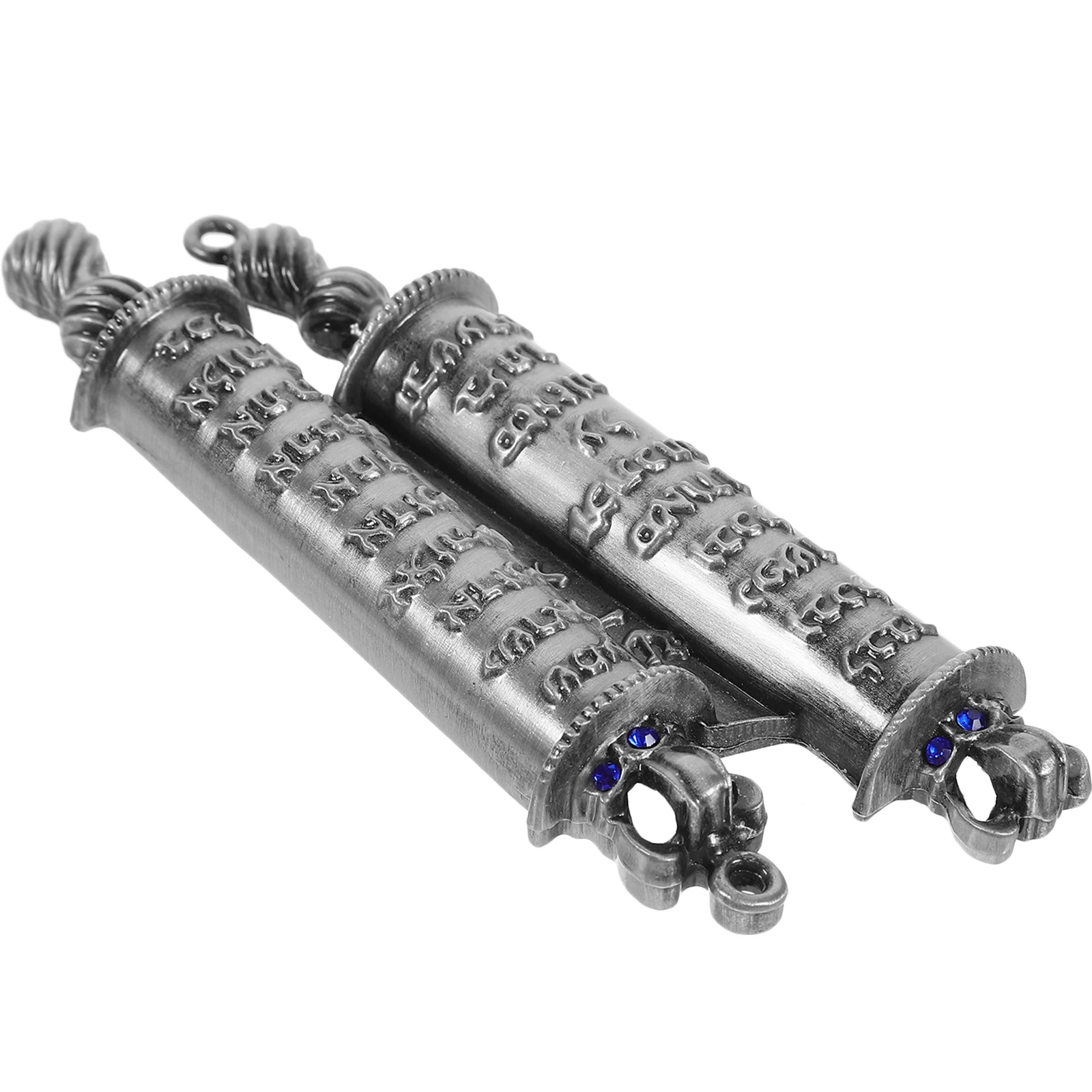 

Metal Mezuzah Blessing Scroll Set Home Decor Jewish Door Plaque Zinc Alloy Artistic Compact Size House Sanctifies Religious