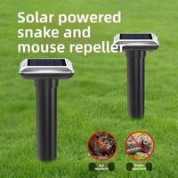 Solar Mouse Repellent Ultrasonic Animal Mosquito Repellent Outdoor Waterproof and Dustproof Snake Repellent Artifact Pest Reject