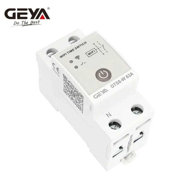 GTS8-W Smart Wifi minuterie commutateur Intelligent maison sans fil télécommande commutateur par Tuya APP AC220V 32A 40A 63A 80A GEYA