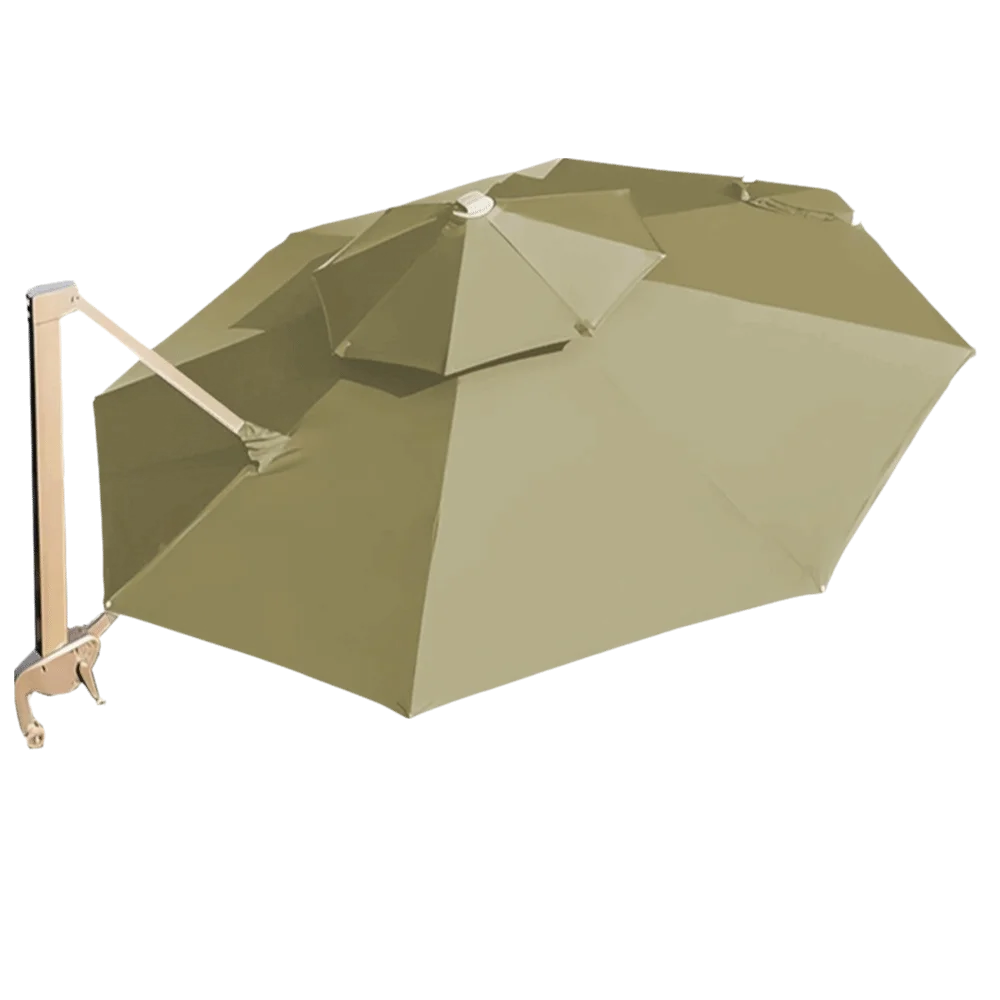 Homestay Round Patio Umbrella High Quality All Weather Garden Umbrella Rainproof Sun Shade Outdoor Parasol Outdoor