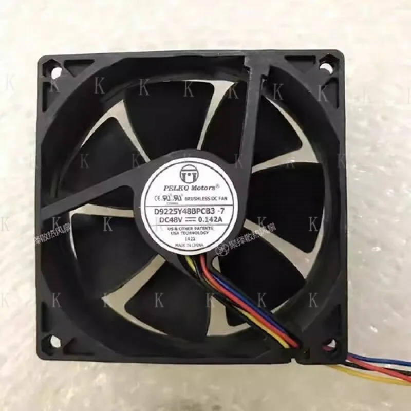 C 1 قطعة D9225Y48BPCB3-7 DC48V 0.142A 4-Wire PWM مروحة التبريد الصامتة