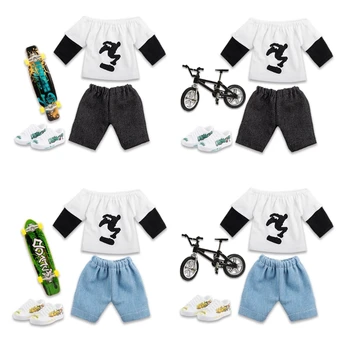 Novità Finger Skateboard Finger Bike Toy con Finger Shoes Top Giocattolo da tavolo