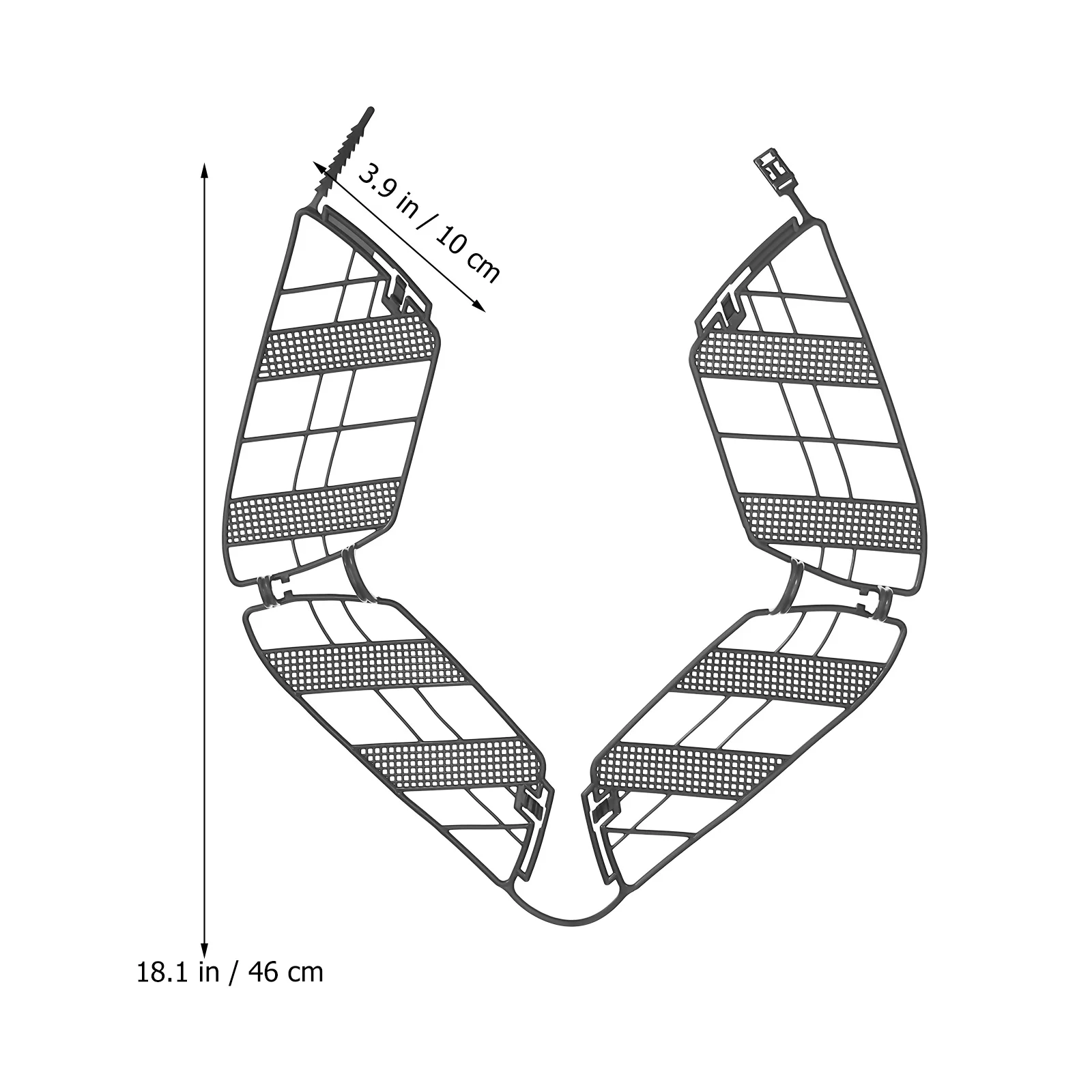 واقي فستان الدراجة، واقي شبكي من البلاستيك الفاخر لراكبي التنورة، ملحق شبكي واقي المقعد الخلفي للدراجة