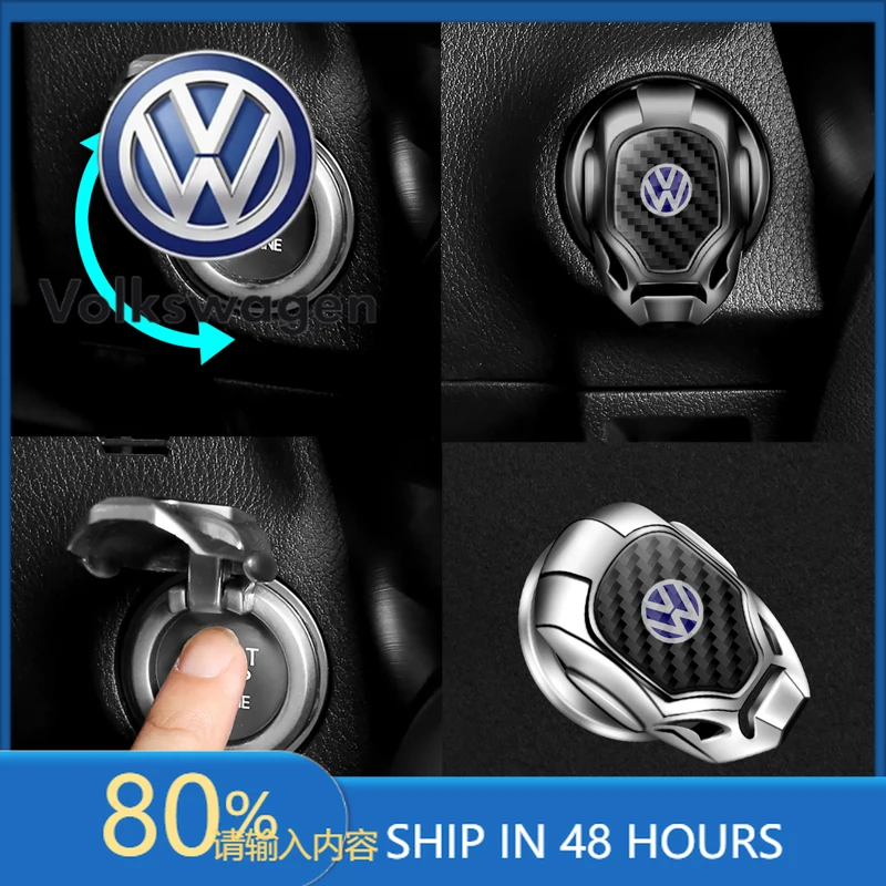 

Горячие солнцезащитные козырьки, кнопка запуска двигателя автомобиля, наклейка для Volkswagen Beetle Scirocco Sagitar Passat Santana Touareg CC Sharan Lavi