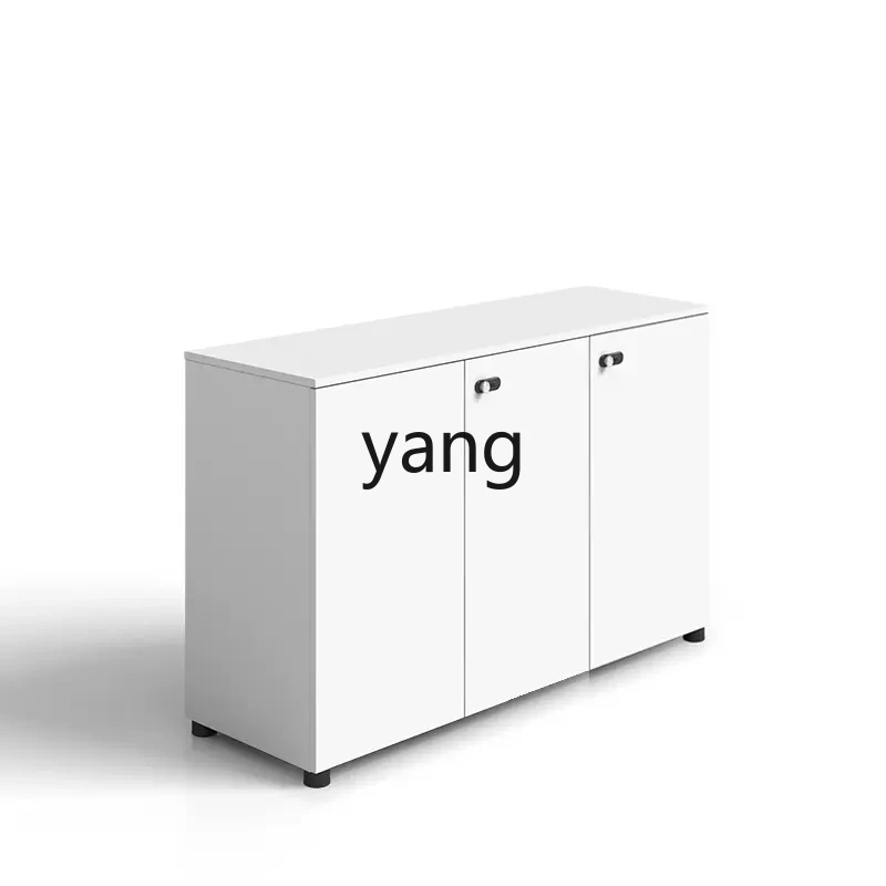 LH office furniture wooden file low cabinet floor cabinet lying door with lock