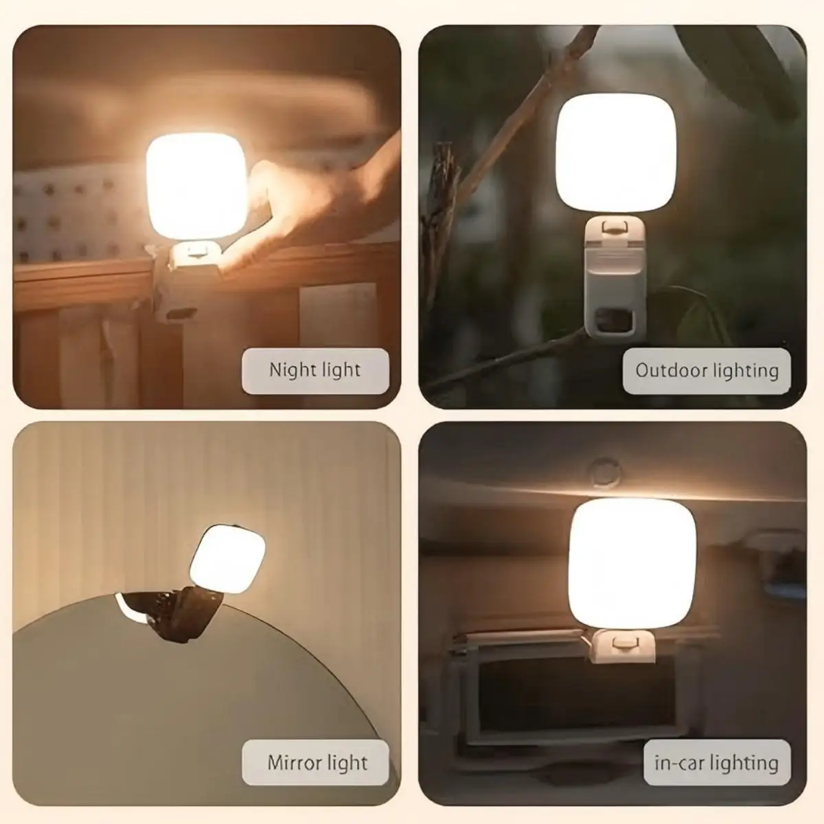 Adjustable Mini Selfie Fill Light 3 Modes 9 Level Lighting Influencers Light  for Live Streaming/Selfie/Video Conference