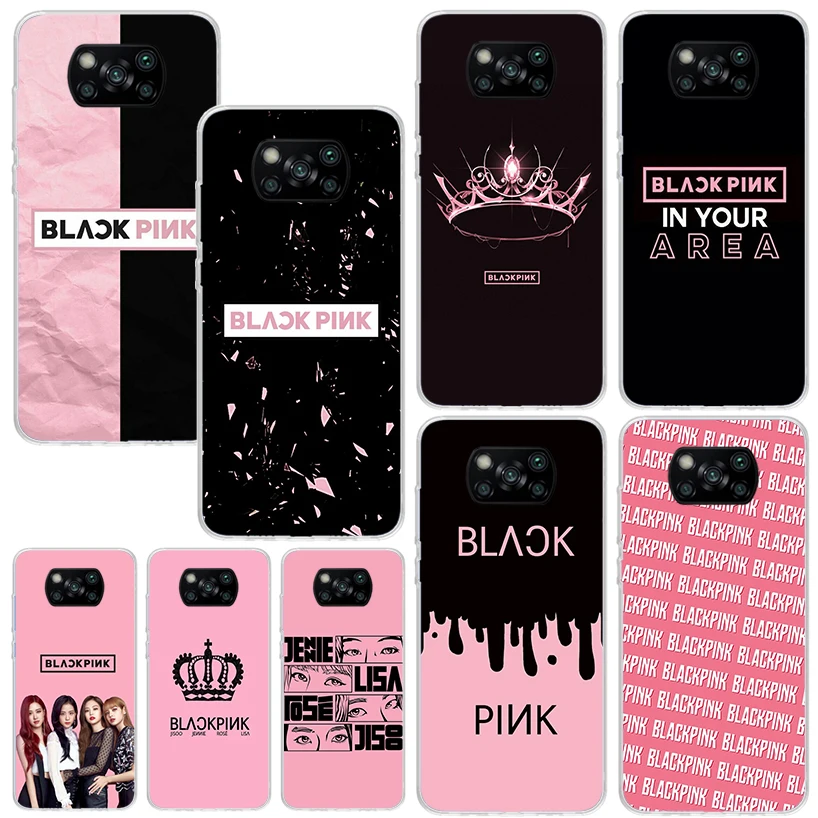 B-Blackpink Kpop Girls Phone Case For Xiaomi Poco X6 X5 X4 X3 Nfc F6 F5 Pro F4 Gt F3 F2 F1 M5S M4 M3 Art Fundas Back Cover