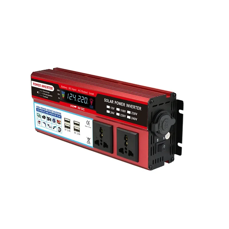 2000W inverter, car inverter, DC power converter, with 4usb fast charging