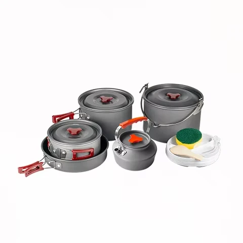 

Outdoor Cookware, Camping Cookware, Picnic Equipment Complete Set of Card Stoves, Kettle, Camping Set, Portable Tableware, Light