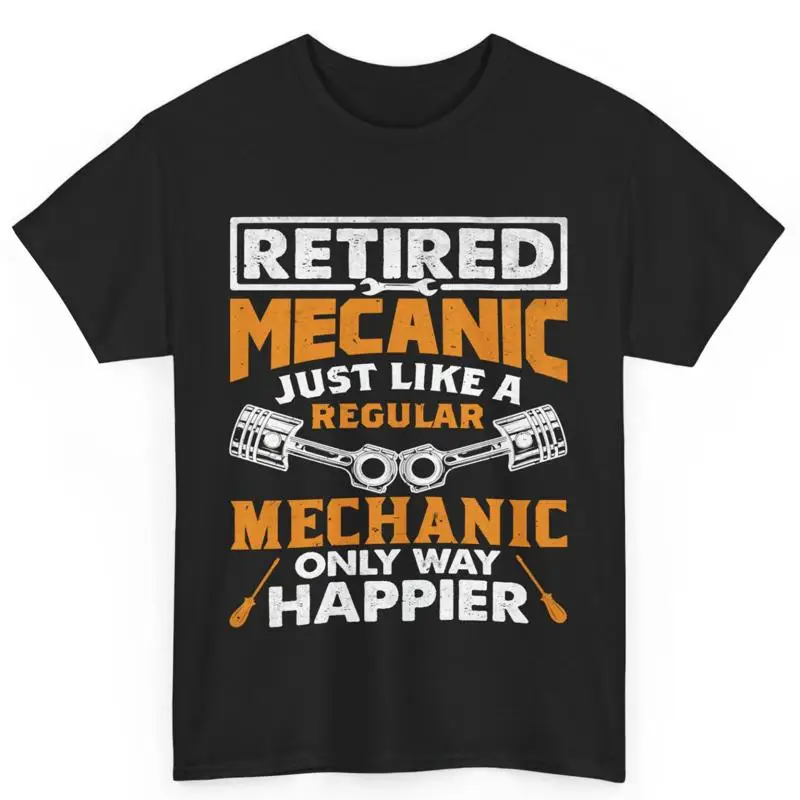 

Мужская хлопковая футболка Mechanic Lika Regular Only Way Happier в отставке