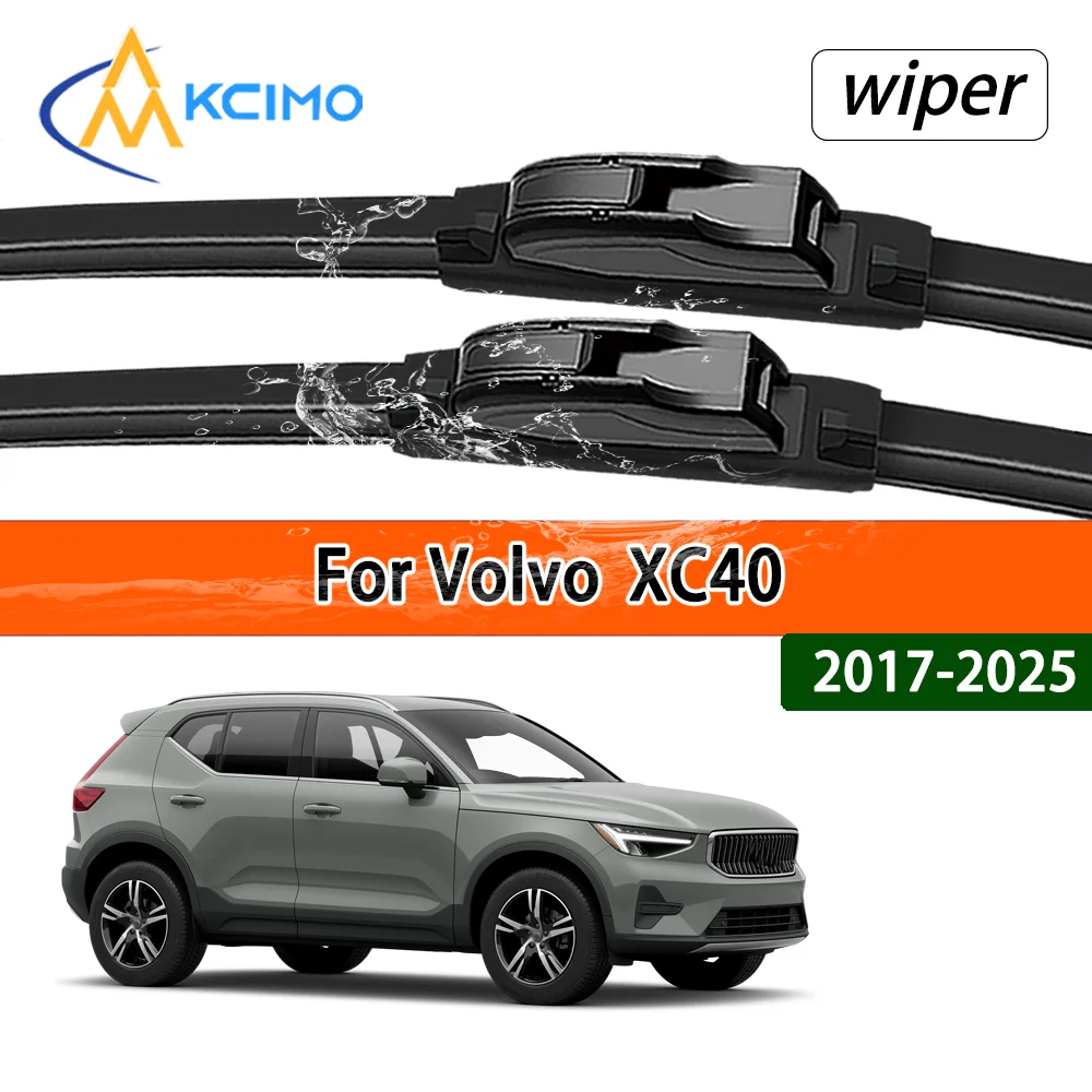 For Volvo	XC40 2017-2025 2018 Vehicle Models Compatible Stable Quiet Front Windshield Wipers Auto Window Replacement Parts