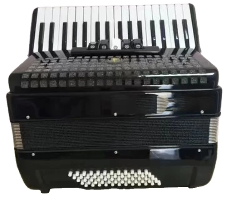 34 Key 60 Bass Wood Keyboard Portable Professional Diatonic Accordion