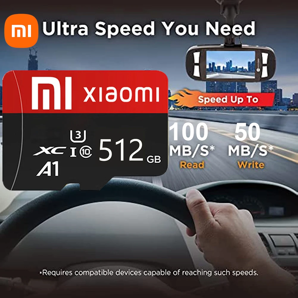 Xiaomi-オリジナルのMicroSDメモリーカード,128GB, 256GB, 512GB,クラス10, 2テラバイト,カメラ