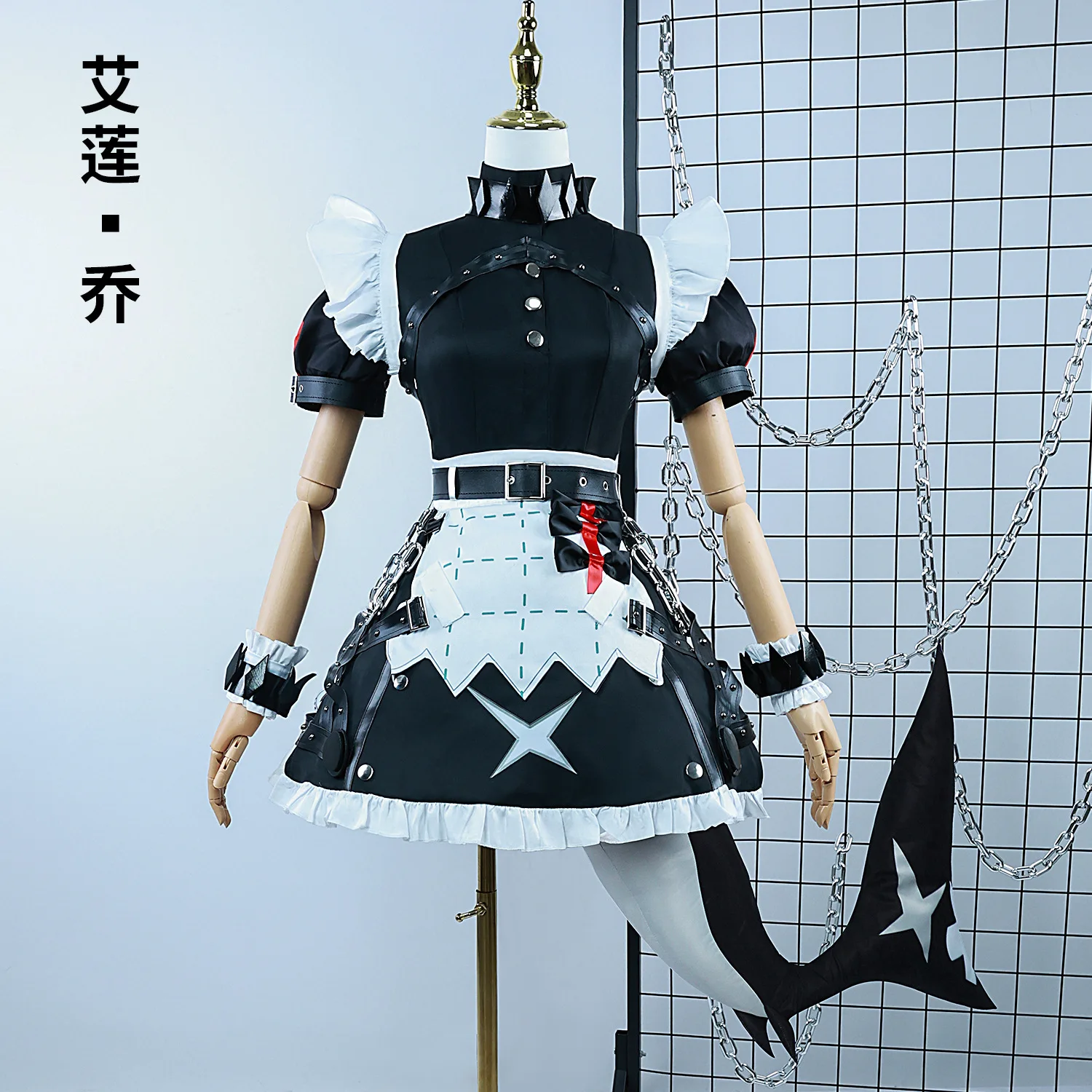 Halloween Cosplay Ellen Joe Cosplay Zenless Zone Zero Cosplay Anime Shark Maid Animation Game Suit Girl Coswear