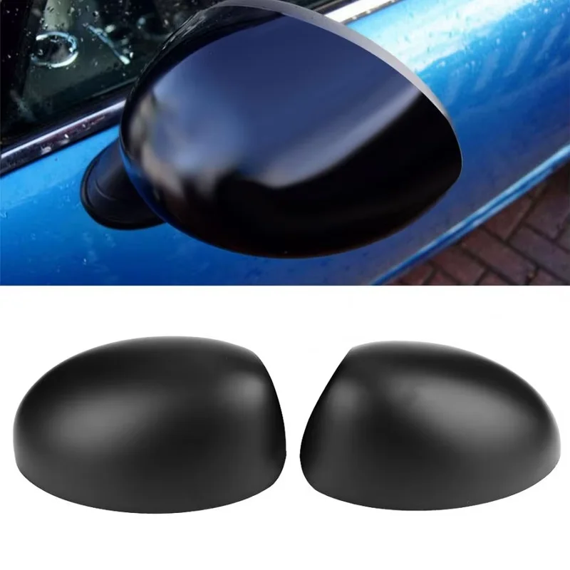 Cubierta de tapa de espejo retrovisor de coche compatible con BMW Mini Cooper R52 R50 R53 489120050 (negro) accesorios de espejo de coche