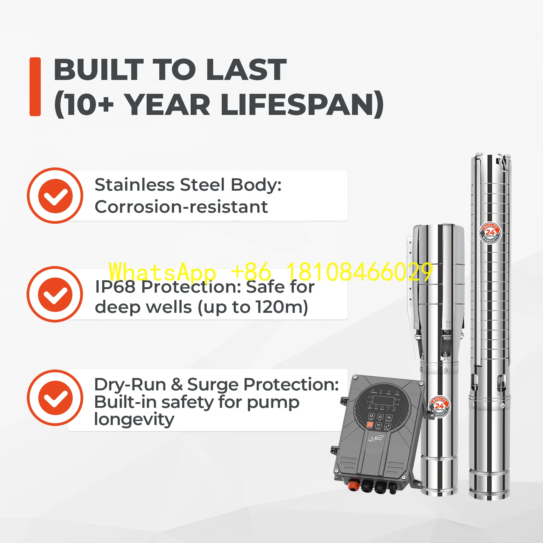 

Водяной насос eep Well для непрерывной подачи воды, солнечный 4-дюймовый 3 л.с., 15 м3/ч, комплект скважинного насоса с высоким расходом переменного и постоянного тока, погружной D