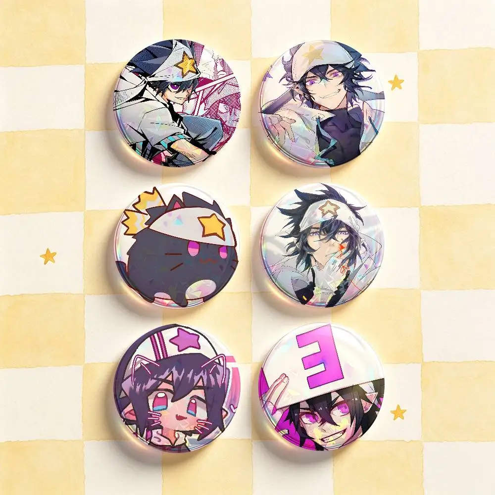 Lei shi Badges Round Nijigen Otaku Culture IP peripheral products 58mm 44mm 32mm 75mm 25mm Mini