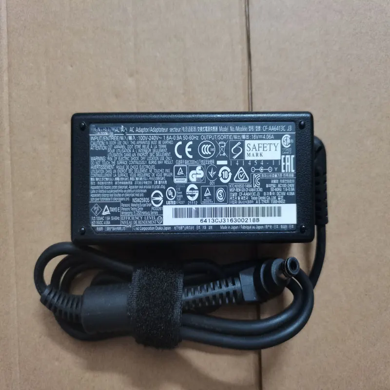 

OEM 16V 4.06A 65W CF-AA6413C J3 1.6A-0.9A AC Adapter For Panasonic Toughbook CF-MX4 Laptop Original Puryuan Charger