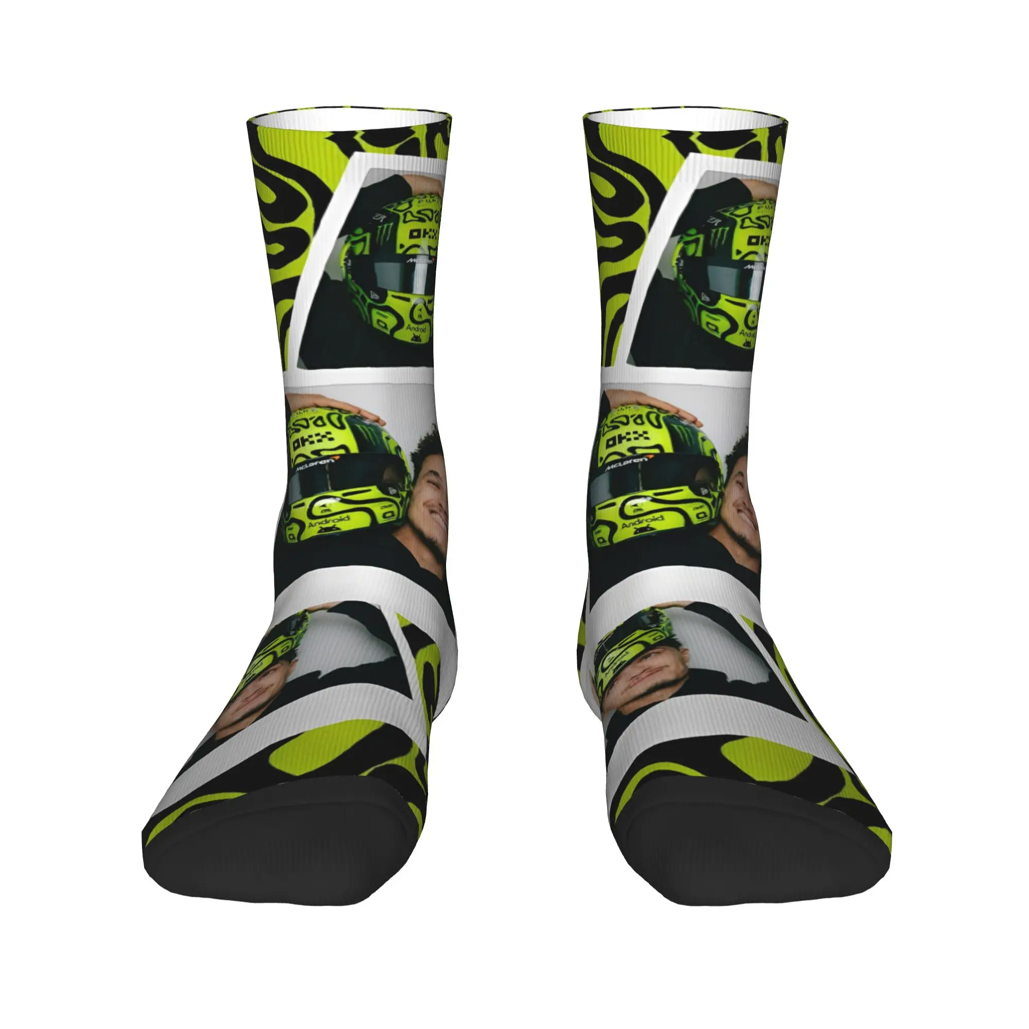 Motorcycle Racing Stockings L-Landos Unisex Men  Socks Quality Fashion Socks Winter Running Sports Anti Skid Printed Socks Gift