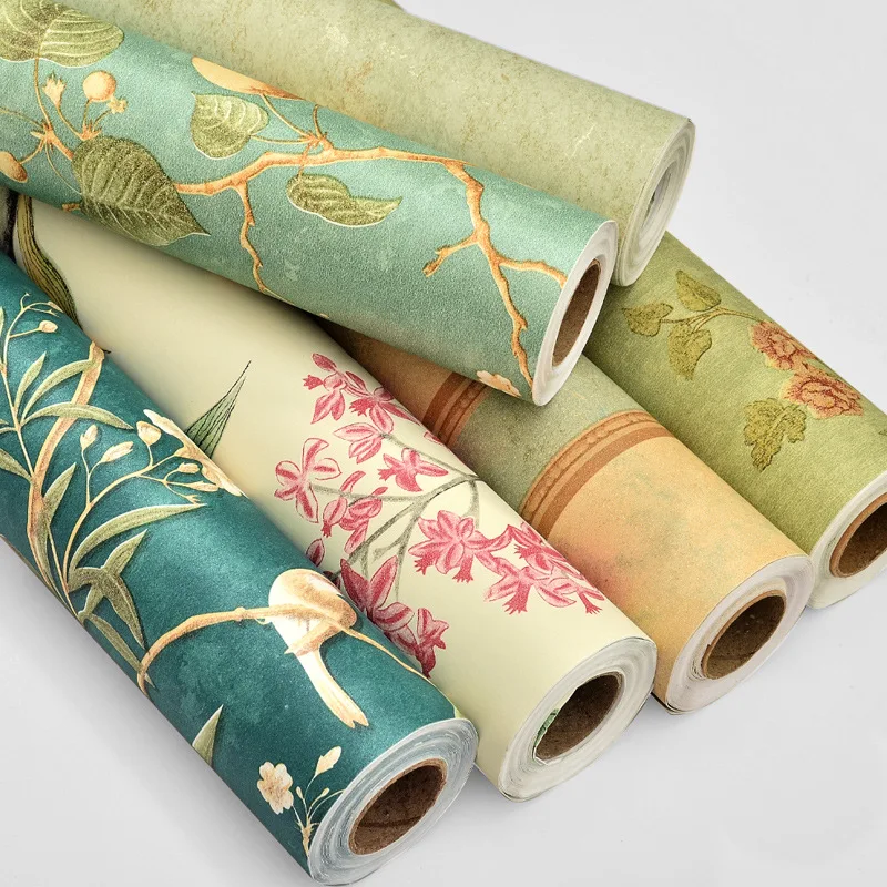 

3D Three-dimensional Fine Pressing Non-woven Wallpaper Bedroom Living Room TV Background Wall Sticker