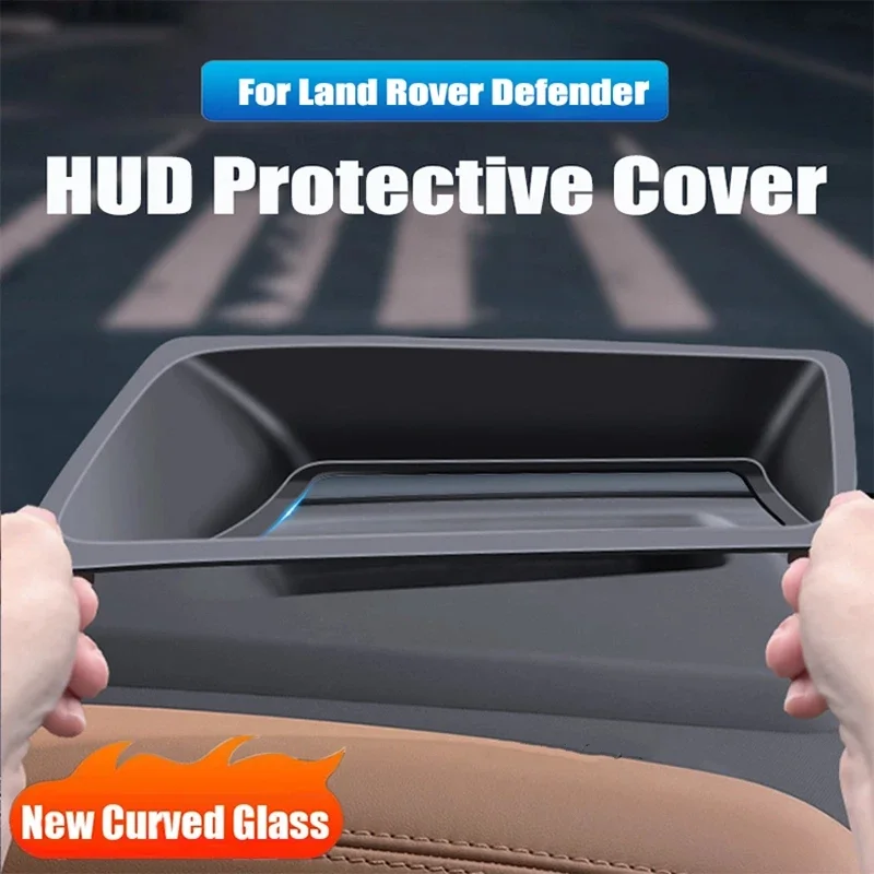 

For Land Rover Defender 2022-2024 Car HD Curved Glass fifth-gen Head-up Display Protective Cover HUD Navigation Protection Frame