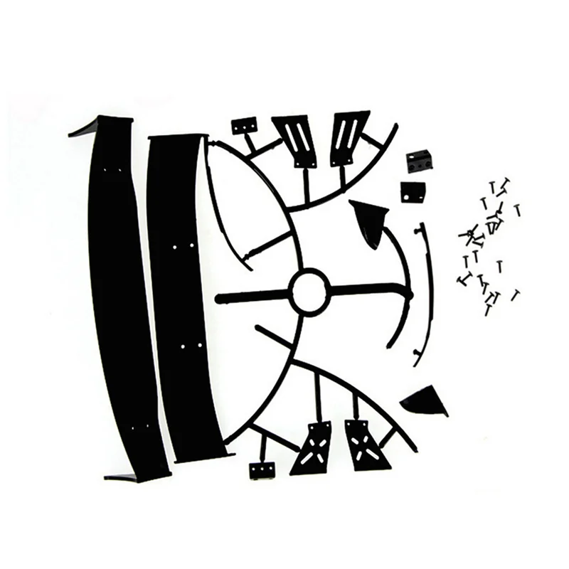 Hot Koop 4X Voor 1/10 RC Racing Drift Auto Achtervleugels Drift Road Body Spoiler Wing Universele Onderdelen Accessoires