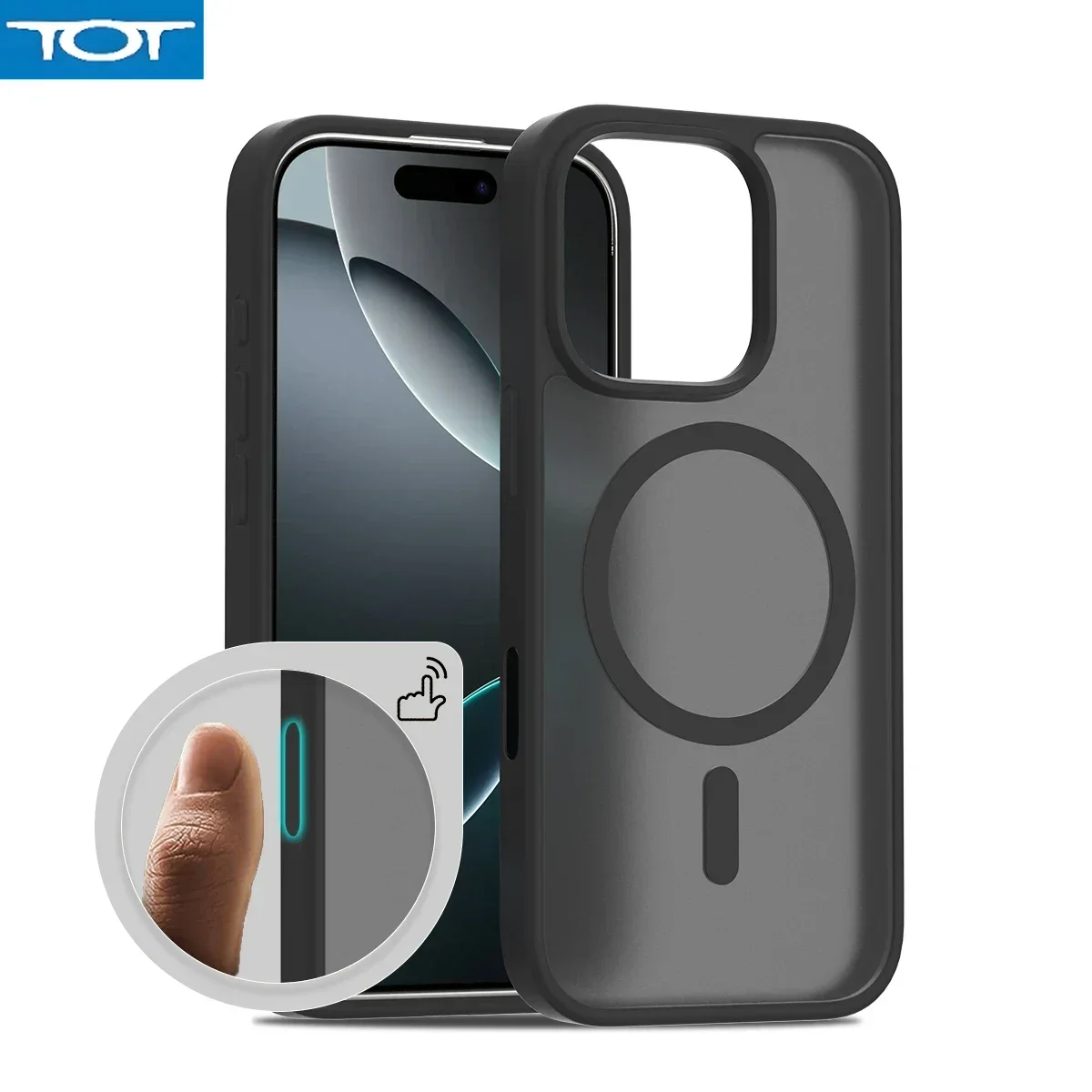 

Magnetic Case with Camera Control Capture Button For iPhone 16 Pro Max Plus Magsafe Mag Safe 16Pro 16Plus Phone Cover Accessory