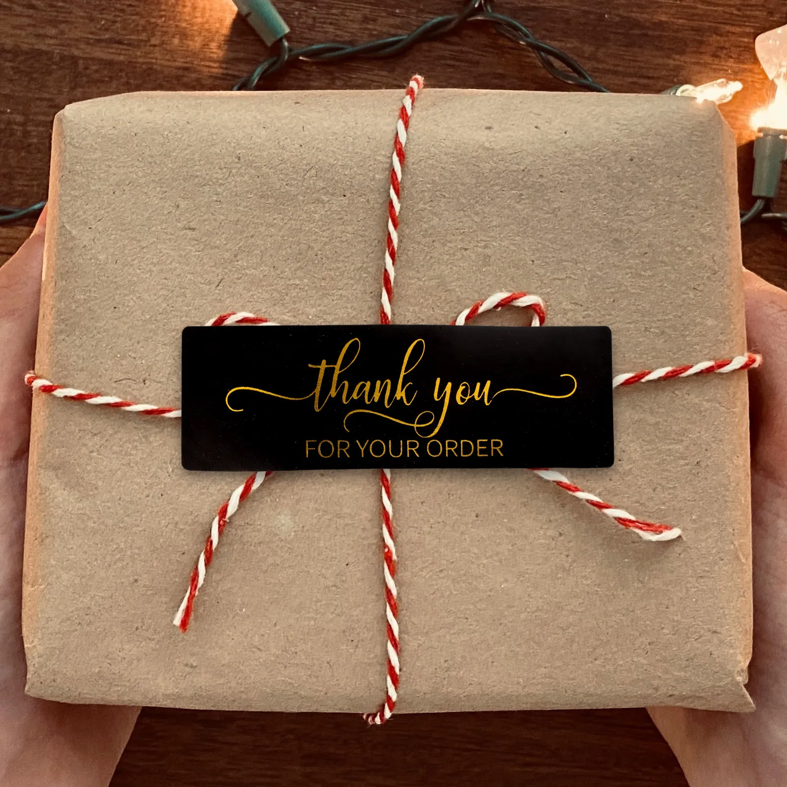 2 Rolls Smooth Multi-Function Rectangle Seal Stickers for Thank You Packaging Candy Bags Party Decor Holiday Gifts Delivery