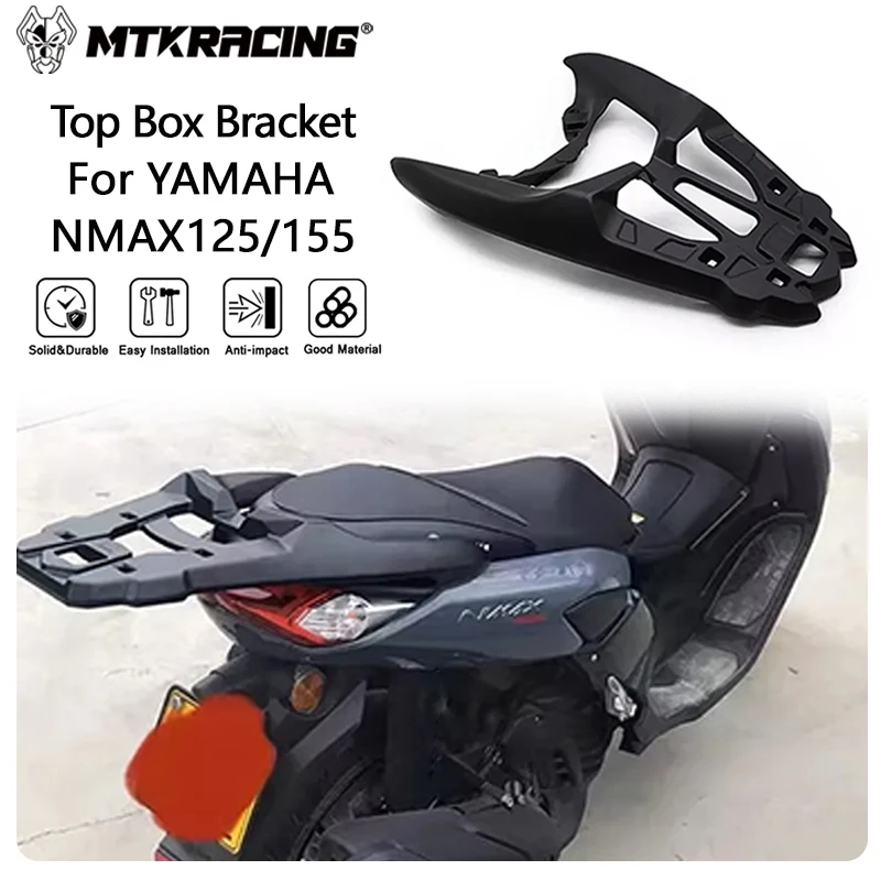 MTKRACING Top Box Bracket For YAMAHA NMAX125/155 2020-2023 Motorcycle CNC Rear Luggage Bracket Board Tail Rack Top Box Case